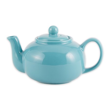 RSVP INTERNATIONAL 16oz Stoneware Teapot, Turquoise CHAI-16T